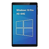 8 Inch Windows 10 Pro Tablet PC, 4GB RAM 64GB ROM, 800x1280 IPS HD Touchscreen, Intel x5-Z8350 Quad-Core CPU Windows Tablet with TF Slot/WiFi/Bluetooth/USB Port/Dual Cameras (8IN 4G+64G)