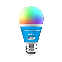 Smart Light Bulbs, Frustration-Free Setup (FFS) Works with Alexa Only, BLE Mesh, 9W 800LM Color Changing A19 E26 LED (1-Pack)