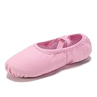 HIPPOSEUS Ballet Shoes for Girls (Toddler/Little Kid/Big Kid) Canvas Ballet Slippers Split Sole Ballet Flats