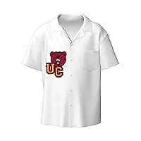 Ursinus College Men's Casual Short-Sleeved Shirt Button Down Shirts Hawaiian Shirt for Men