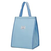 FUXINGYAO Lunch Bag, Reusable Lunch Tote, Lunch Box for Adult Women Men, Insulated Bag Applies to Work, Beach or Trave(Blue)