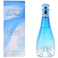 Davidoff Cool Water Pacific for Women Summer Edition Eau de Toilette Spray, 3.4 Ounce