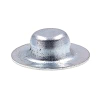 Prime-Line 9078486 Axle Hat Push Nuts, 1/4 In., Zinc Plated Steel (20 Pack)