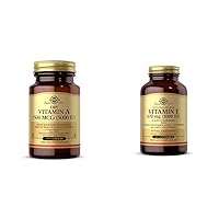 Solgar Dry Vitamin A 1500 mcg (5000 IU), 100 Tablets - Supports Healthy Eyes, Skin & Immune System - with Vitamin E 670 mg (1000 IU), 100 Mixed Softgels - Natural Antioxidant, Skin & Immune System Su