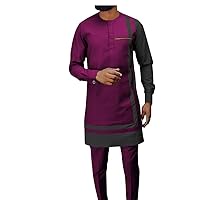 African Men Clothing Set Dashiki Coats Ankara Pants 2 Piece Set Long Sleeve Plus Size Tracksuit Outfits