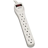 Tripp-Lite TLP602 Protect It 6-Outlet Home Computer Surge Protector, 2' Cord, 180 Joules