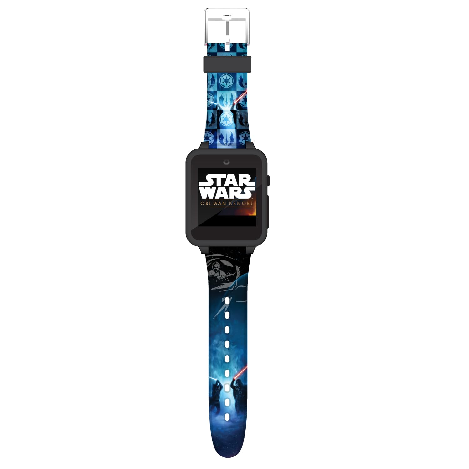 Accutime Kids Star Wars Blue Educational Learning Touchscreen Smart Watch Toy for Boys, Girls - Selfie Cam, Alarm, Calculator & More (Model: STW4069AZ)