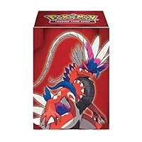 Ultra Pro - Koraidon Full View Deck Box for Pokémon, Stores & Protects 75 Standard Size Cards Double-sleeves, Self Locking Lid Securely Stores Collectible Cards, Valuable Cards & Gaming Cards