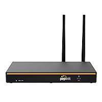 Peplink B-One Gigabit Dual WAN WiFi Router for Wireless Internet | 1GBps Throughput | 2X WAN Port, 4X LAN Port, Dual-Band 2X2 MIMO Wi-Fi | WAN Smoothing for Small Office & Home Connectivity