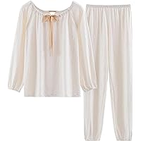 Big Girl Teens Sleepwear Pajamas Outfits Cute Long Sleeve Bowknot Tee Top+ PantsTweens Loungewear PJ Clothes Set