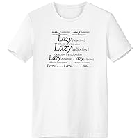 Meaning of Lazy Funny Quote T-Shirt Workwear Pocket Short Sleeve Sport Clothing