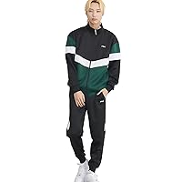 Fila Jersey Top and Bottom Set, Long Sleeve, Color Switching, Jacket, Jogger Pants, Sportswear, Unisex