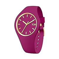 ICE glam brushed Orchid - Women's wristwatch with silicon strap