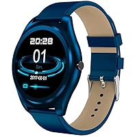 Smart Watch, IP68 Waterproof Fitness Watch with Blood Pressure Heart Rate, Sleep Tracker Voice Control, Sports Smart Watches for Women Men for Android iOS Phones (Color : A)