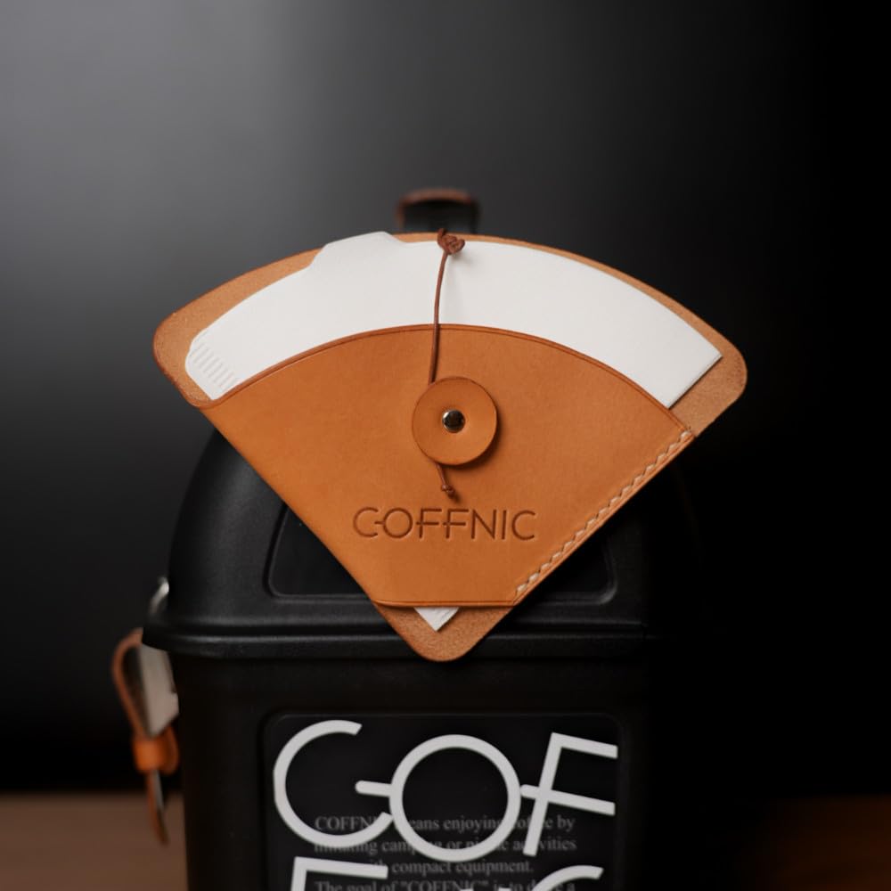 COFFNIC GEAR4 Leather Coffee Filter Pouch Holder