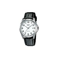 Casio mtp-1183e-7bdf – Wristwatch men's, Leather Strap Black
