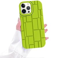 Guppy Compatible with iPhone 14 Pro Max Phone Case, Silicone Hot Cute for Women Girls Soft Liquid Silicone, Gel Rubber Bumper Phone Case Art Maze Design Shockproof Luxury Fashion Case-Green