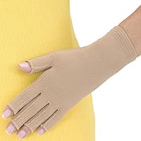 Medi Mondi Esprit Full-Finger Compression Gloves : Caramel Size III