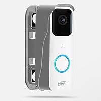 [New Version] Blink Video Doorbell Mount, Adjustable Bracket for the All-New Blink Video Doorbell, Improve Viewing Angle, Blink Home Security Accessories, White
