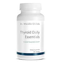 Thyroid Daily Essentials - 34 in 1 Complete Thyroid Multivitamin with Clinically Effective Doses of Over 22 Ingredients, Non-GMO, 240 Capsules