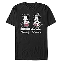 Disney Big & Tall Classic Mickey Always Forever Men's Tops Short Sleeve Tee Shirt