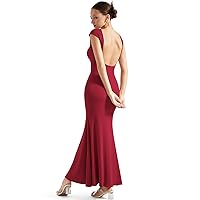 SUUKSESS Women Backless Fitted Bodycon Maxi Dress Sexy Open Back Y2K Long Dress
