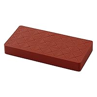 Makeup Tools Organizer Desktop Silicone Tray Multi Grids Cosmetic Makeup Box Eyebrow Pencil Display Lipstick Storage Rack Holder (Color : Red, Size : 21.9X12X2.5cm)