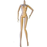 DIY OOAK Doll Bodies for Replacement 12 inch Fashion Doll Body Supermodel Collector Doll Body Articulated Jointed Posable Doll Making Repair Natural Light Beige (#2)