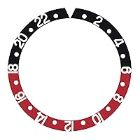 Ewatchparts BEZEL INSERT ALUMINUM COMPATIBLE WITH OLDER ROLEX GMT I 1670 1675 1675016758 BLACK/RED COKE