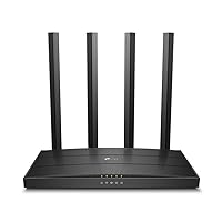 AC1200 Gigabit WiFi Router (Archer A6) - Dual Band MU-MIMO Wireless Internet Router, 4 x Antennas, OneMesh and AP mode, Long Range Coverage