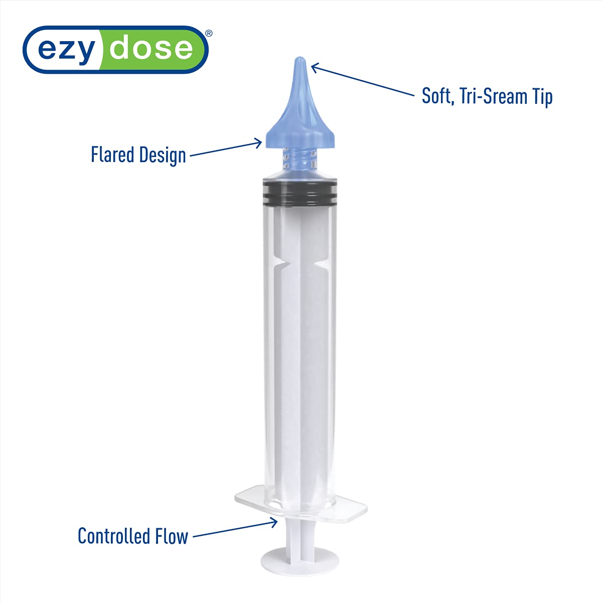Ezy Dose Ear Wax Removal Syringe with Tri-Stream Tip, Perfect for Kids and Adults, 20mL Capacity