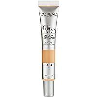 L’Oréal Paris True Match Eye Cream in a Concealer, 0.5% hyaluronic acid, Light C3-4, 0.4 fl. oz.