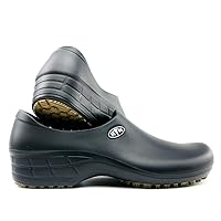 Sticky Nursing Shoes for Women - Professional Waterproof Non-Slip - Hospital Icons (Registered Nurse - Black, Numeric_7)