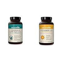 NatureWise High-Potency 1000mg Omega 3 with 600mg EPA, 400mg DHA, & Vitamin E & Vitamin D3 5000iu (125 mcg) Healthy Muscle Function, and Immune Support