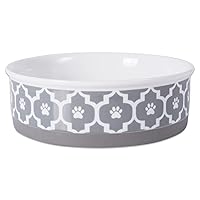Bone Dry Lattice Collection Pet Bowl & Canister, Large, 7.5x2.4