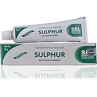 Sbl Homeopathic Sulphur Ointment (25G), Useful For Dry Skin, Itching, Pimples, Pustules By