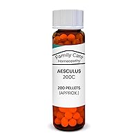 Aesculus Hippocastanum 200C, 200 Pellets (Pillules), Family Care Homeopathy