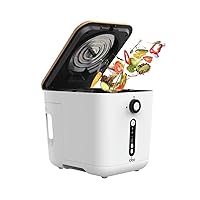 Upgraded Electric Composter for Kitchen, iDOO 3L Smart Countertop Composter Indoor Odorless with Detachable Carbon Filter, Auto Food Cycle Compost Machine, Scrap Food Waste to Dry Compost for Plants