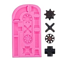 Industrial style hardware series faucet and water pipe mechanical parts Motorcycle silicone mold fondant mold cake decorating tools chocolate gumpaste mold (A283)