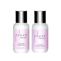 Haircare Shampoo & Conditioner Set – 4 oz, Sulfate-free Shampoo & Conditioner, Plant Derived Cleanser & Hydrating Conditioner, Rebuilds Damaged Hair, Suitable for all Hair Types
