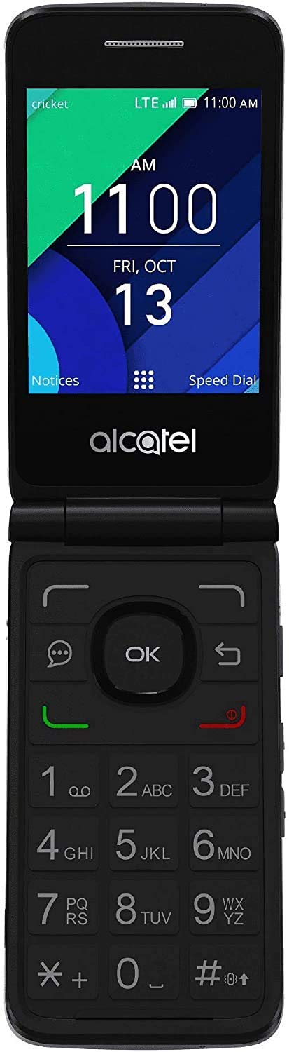 Alcatel GO Flip 2 4G LTE FlipPhone Bluetooth WiFi MP3 Camera Good for Elderly - GSM Unlocked (4 GB + 32 GB SD Bundle)