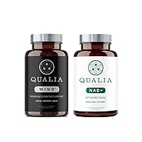Bundle Qualia Mind & Qualia NAD+ Top Brain Supplement Capsule for Memory, Focus, and Concentration, Can Boost NAD+ Levels up to 50%