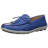 Driver Club USA Unisex-Child Kids Boys/Girls Leather Tiebow Driving Style Loafer