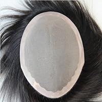 Hair 6A Hair Pieces Mono Base Men's Toupee Peruvian soft 6inch human hair, Men's Wig,white men fashion,Straight 8
