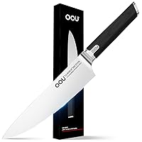 Professional Chef Knife 8 Inch Kitchen Knife, German High Carbon Stainless Steel Super Sharp Chef's Knife With Ergonomic Solid Wood Handle and Gift Box, Useful Kitchen Gadgets