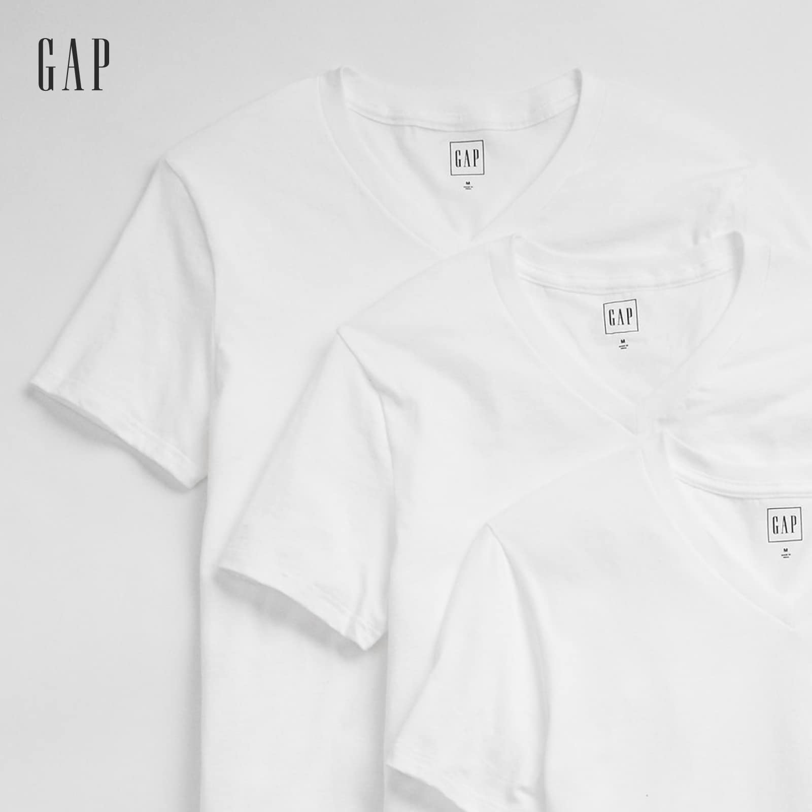 GAP Men's 3-Pack V-Neck Tee T-Shirt