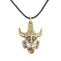 Supernatural Inspired FULL 3D Samulet Dean's Amulet STAINLESS STEEL Protective Deans Necklace Deans Pendant Dean Winchester Mask Two Sideed