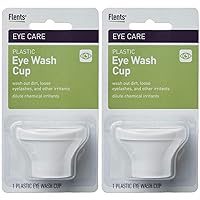Flents Eye Wash Cup, Wash Out Dirt, Loose Eyelashes, & Other Irritants White (Pack of 2)