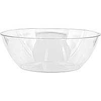 Clear Plastic Bowl - 10 Qt. (1 Pc) - Premium Quality Tableware, Ideal For Everyday Kitchen Use, Mixing, Serving & More