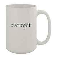 #armpit - 15oz Ceramic White Coffee Mug, White